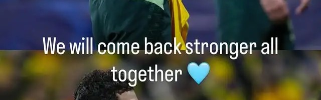 客场不敌博德闪耀，谢尔基ins：我们会一起以更强的姿态归来